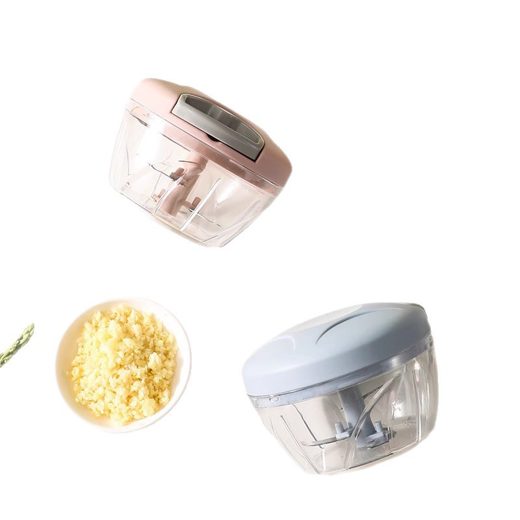 手拉式絞蒜器 多功能蒜泥神器 手動絞肉器攪碎器 廚房蔥薑蒜副食品調理器500ML
